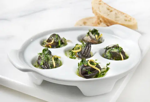 Oven safe dish 6 holes for Escargots (snails)