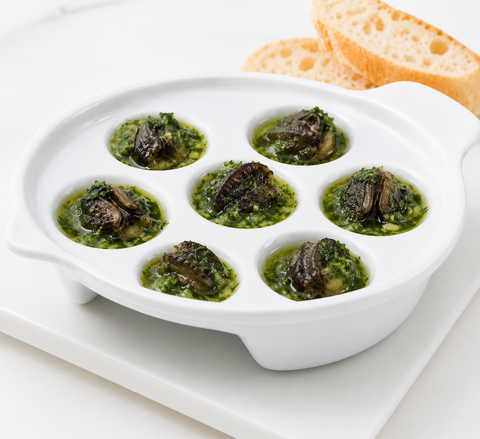 Oven safe dish 6 holes for Escargots (snails)