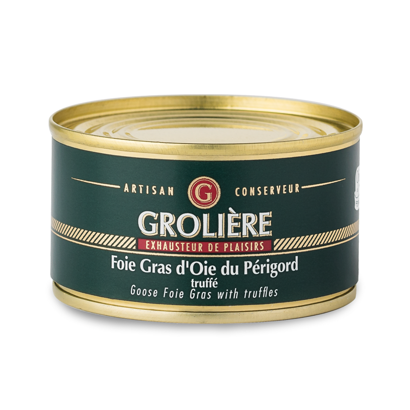 Whole GOOSE Foie Gras with Truffles from South West of France (Perigord) 120g - 2022 Award winner