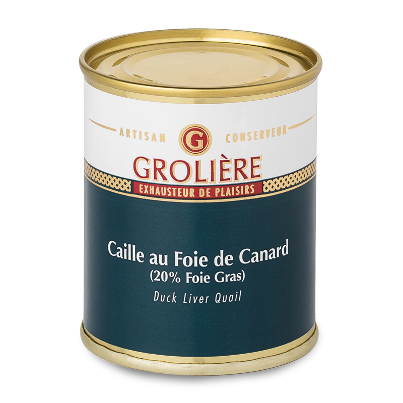 Cooked quail with Foie Gras (25%) - 130g